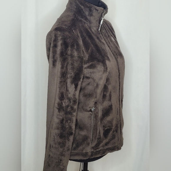 The North Face Women's Chocolate Brown High-Piled Fleece Zip Jacket - Size S - Picture 5 of 15